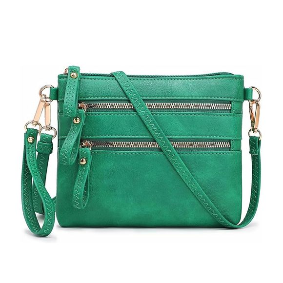 Small Crossbody Purse Bag With Triple Zier Multi Pocket, Small :D - Picture 1 of 3